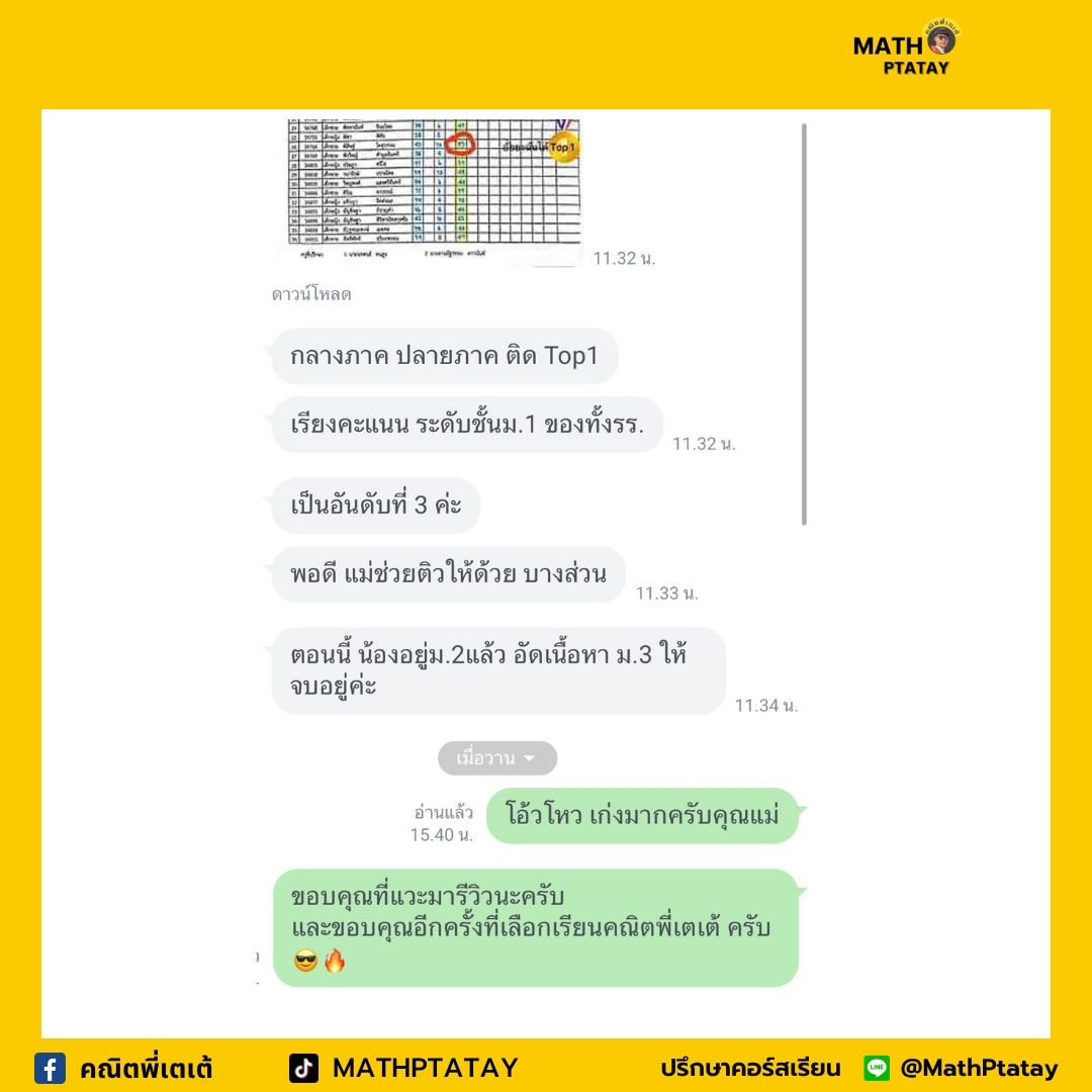 รีวิวคณิตพี่เตเต้ 3